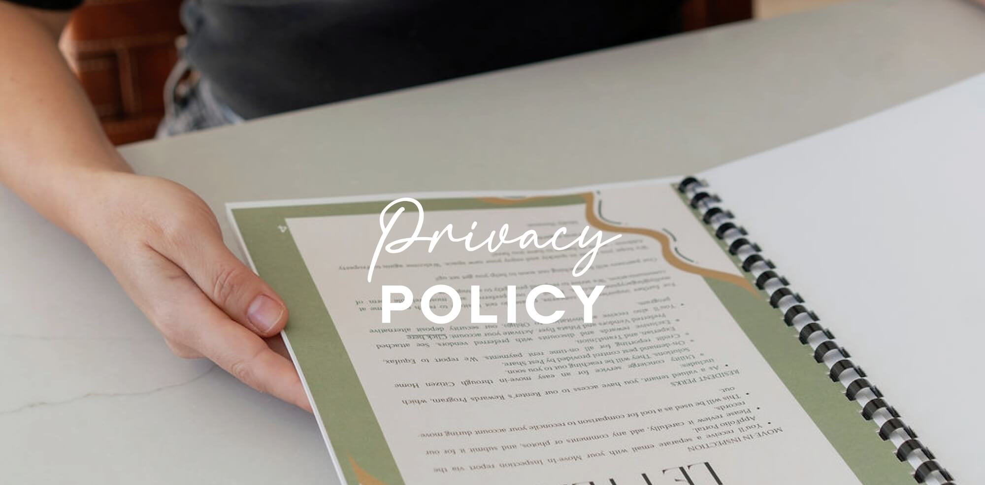 privacy policy header